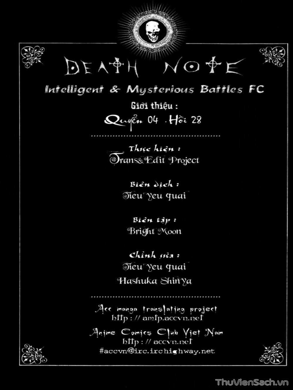 Truyện Tranh Cuốn Sổ Thiên Mệnh - Death Note trang 618