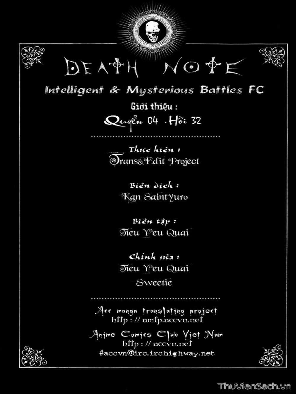 Truyện Tranh Cuốn Sổ Thiên Mệnh - Death Note trang 708