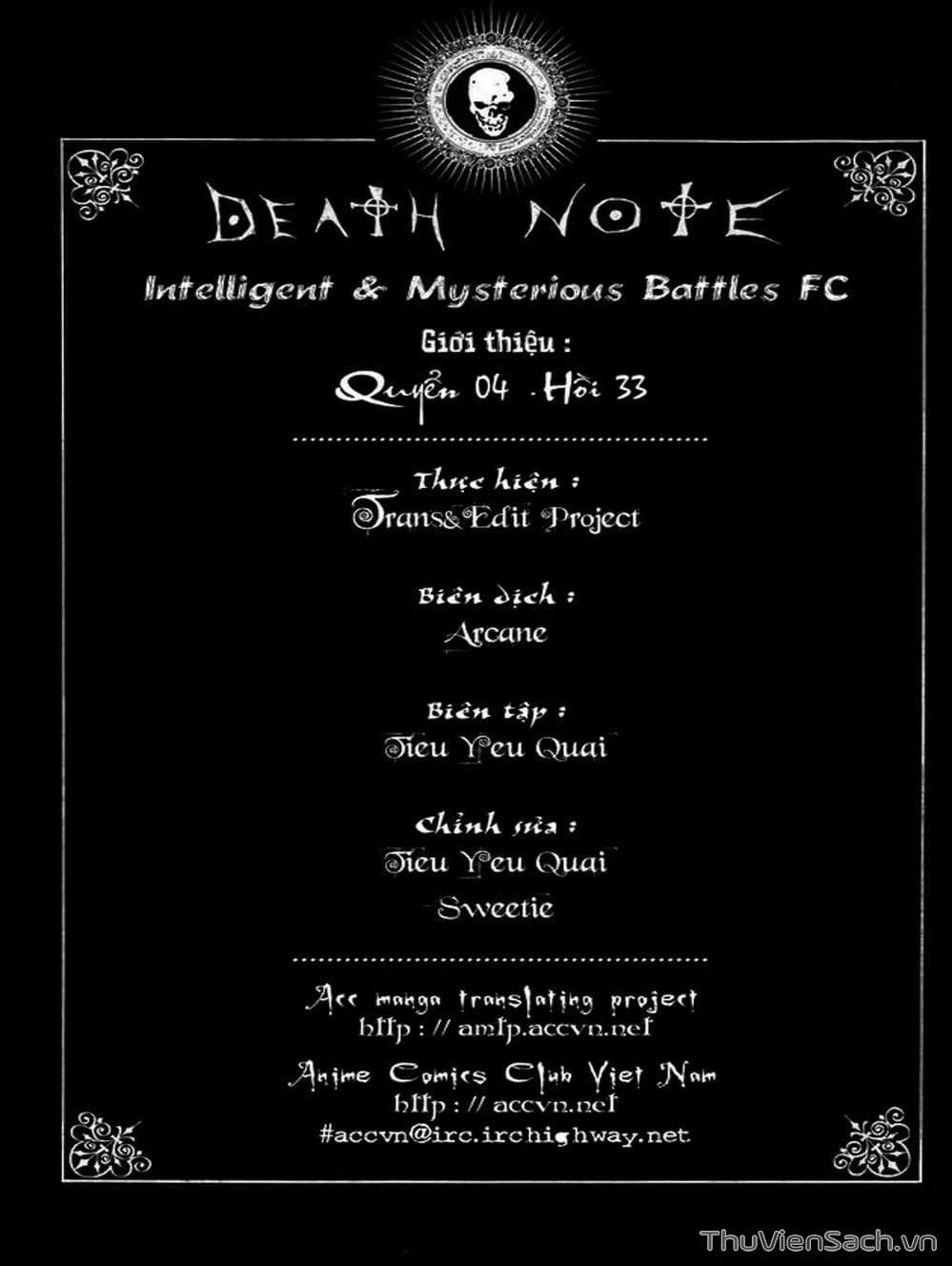 Truyện Tranh Cuốn Sổ Thiên Mệnh - Death Note trang 728