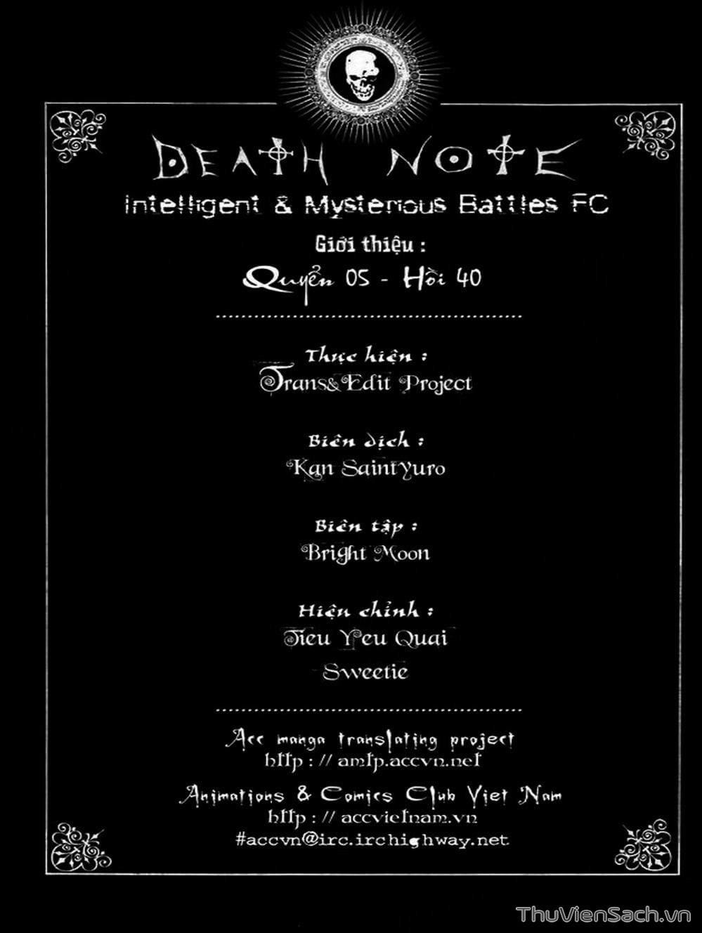 Truyện Tranh Cuốn Sổ Thiên Mệnh - Death Note trang 880