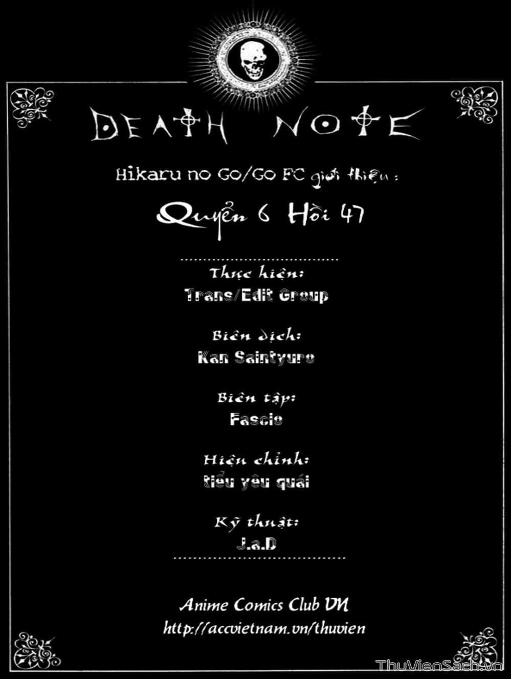 Truyện Tranh Cuốn Sổ Thiên Mệnh - Death Note trang 1032