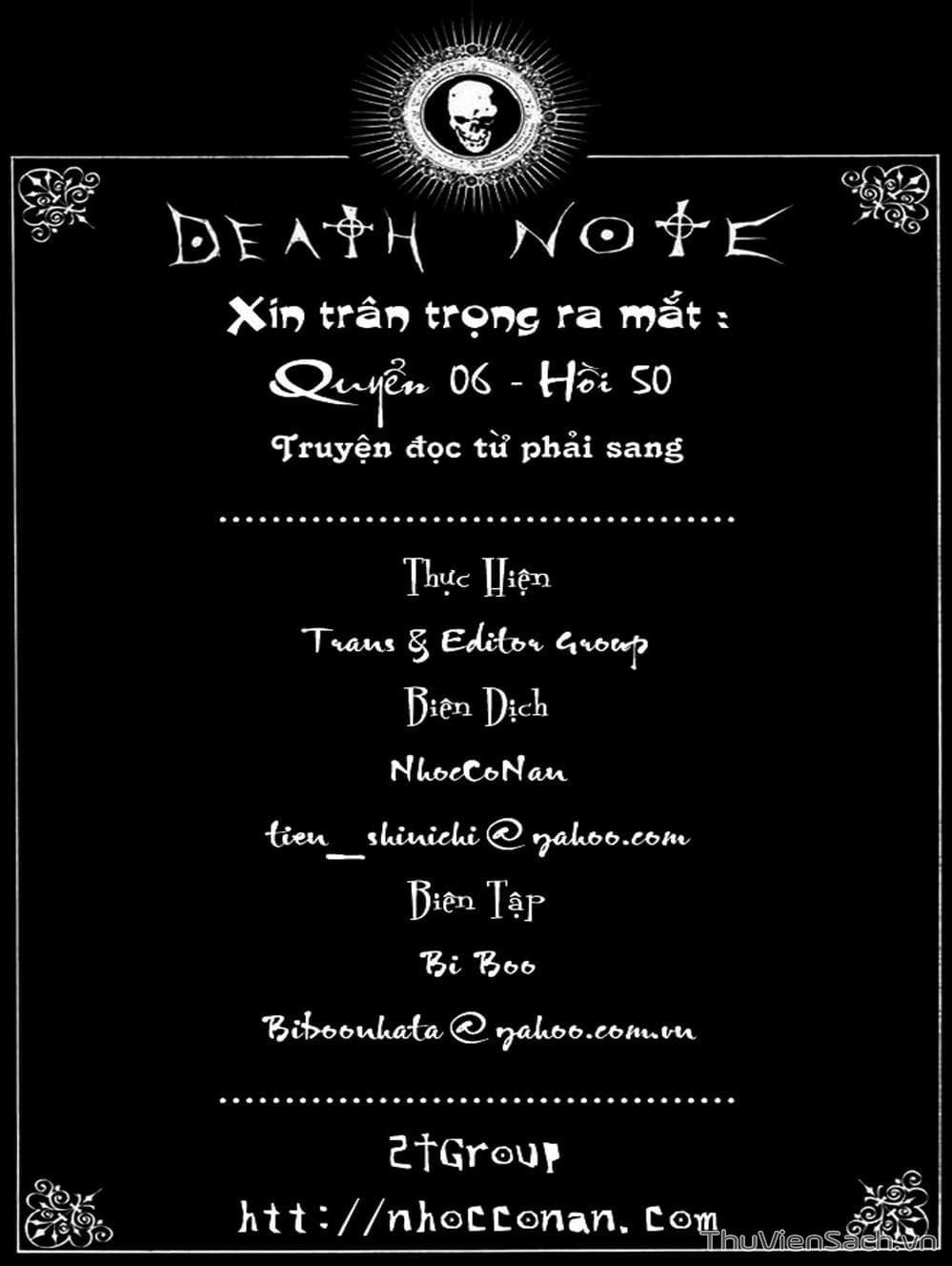 Truyện Tranh Cuốn Sổ Thiên Mệnh - Death Note trang 1096