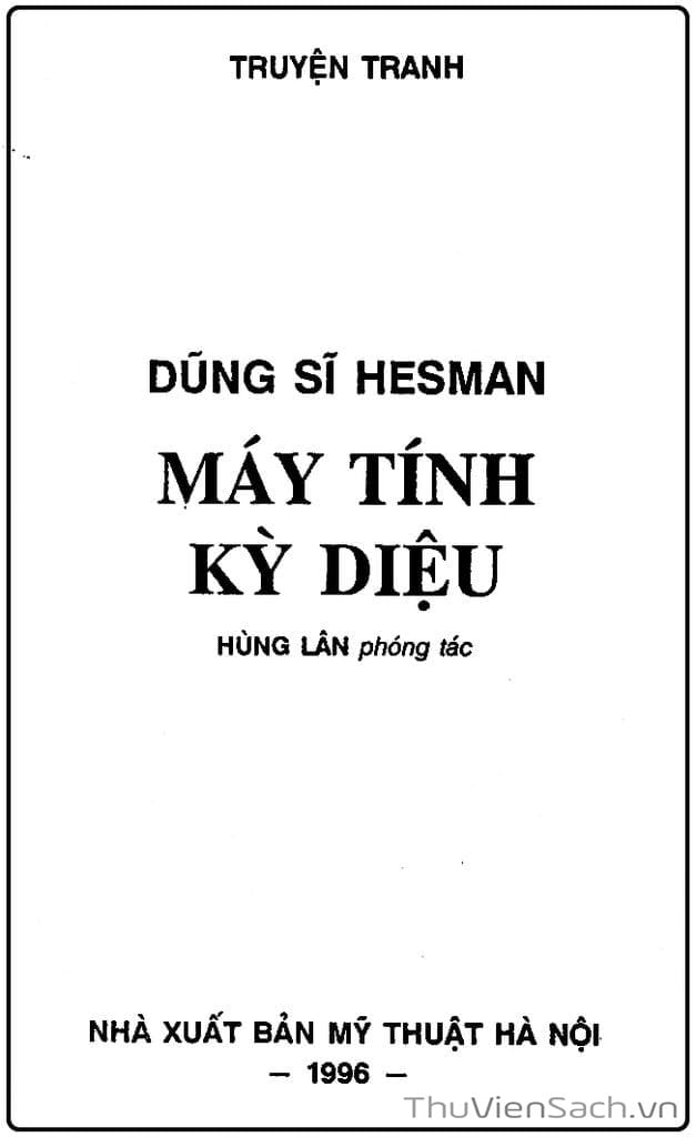 Truyện Tranh Dũng Sĩ Hesman trang 9602