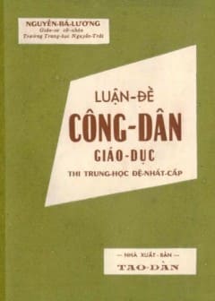 Luận Đề Công Dân Giáo Dục