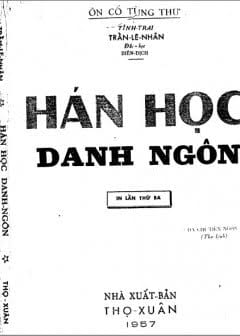 Hán Học Danh Ngôn